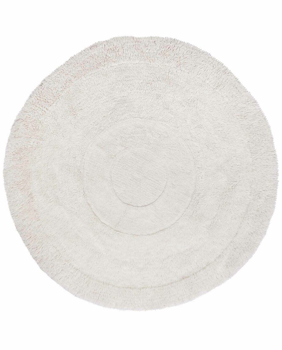 Lorena Canals Woolable carpet Arctic Circle Sheep White Round WO ARCTIC WH 1