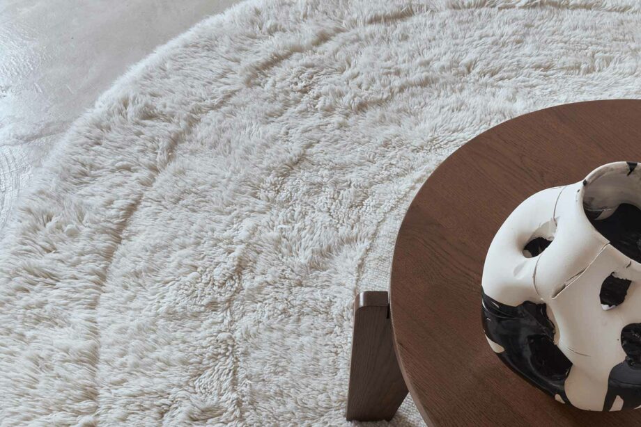 Lorena Canals Woolable carpet Arctic Circle Sheep White Round WO ARCTIC WH 13