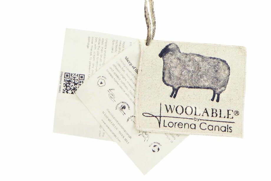 Lorena Canals Woolable carpet Dunes Sheep Grey WO DUNES GR L LB 1 1