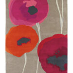 Sanderson Poppies Red Orange 45700