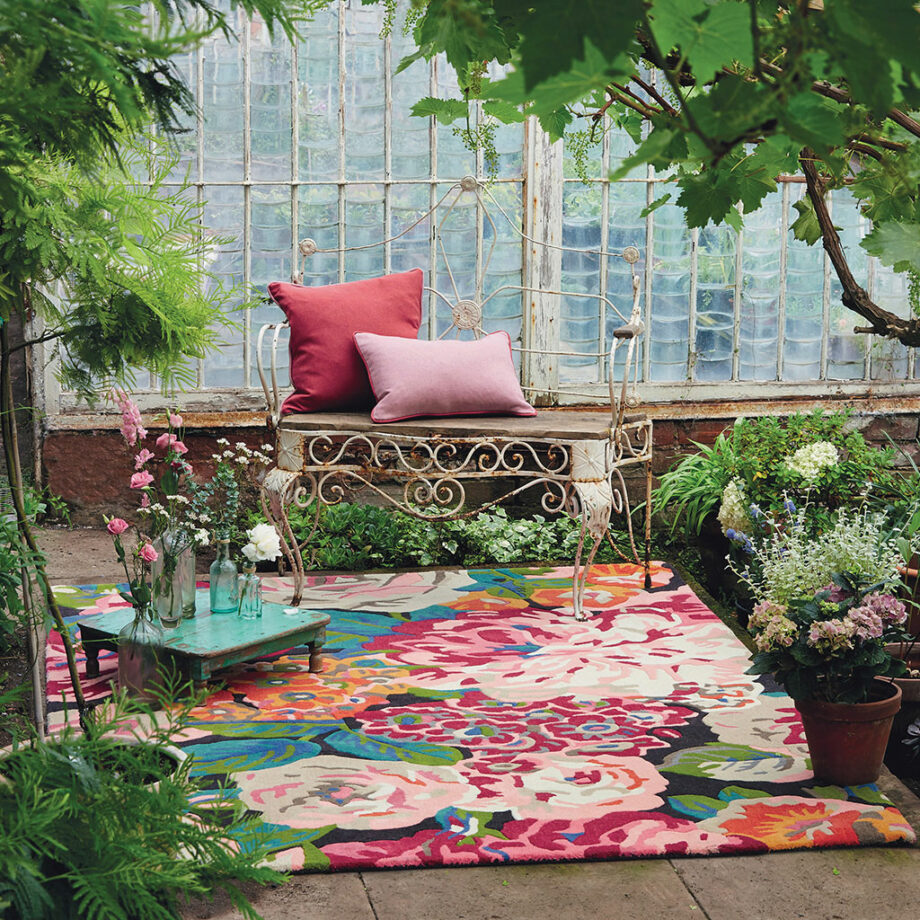 Sanderson Rose Peony Cerise 45005 interior