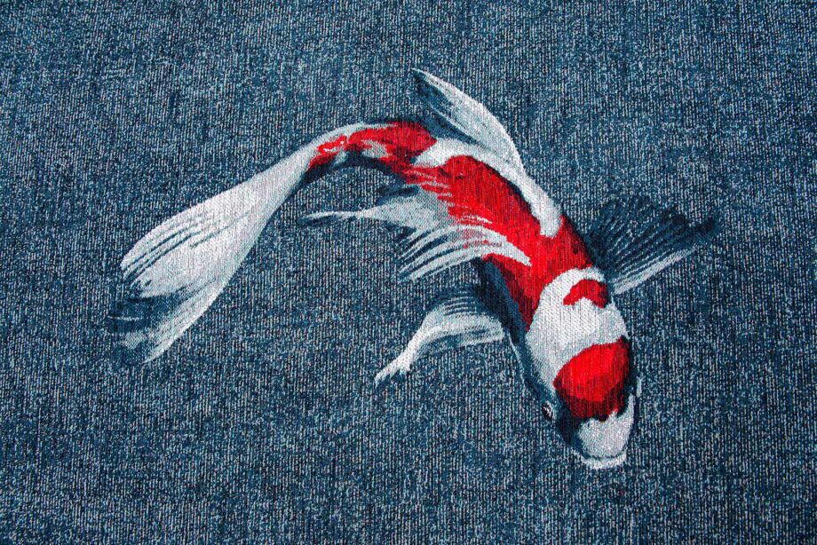 Louis De Poortere tapijt Pop 9390 Japanese Pond zoom 5