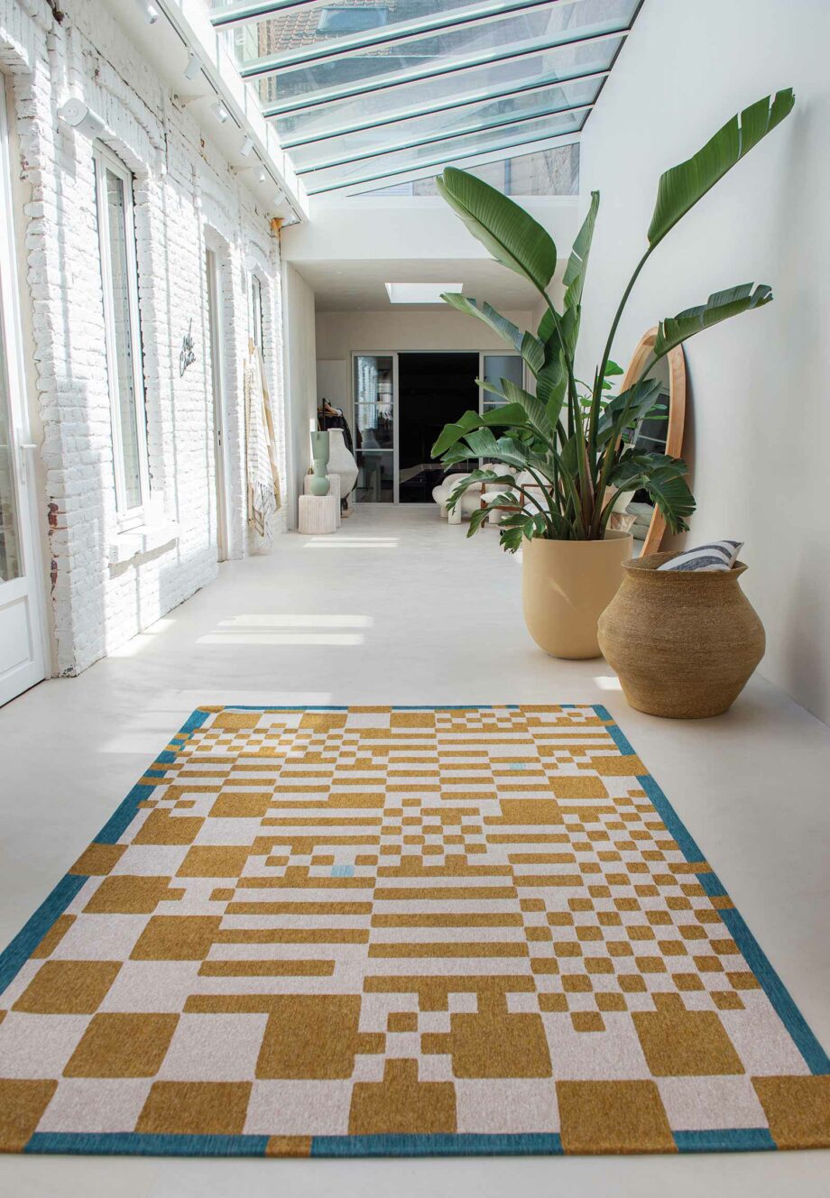 Louis De Poortere rug Craft Chess 9338 Honey interior 1
