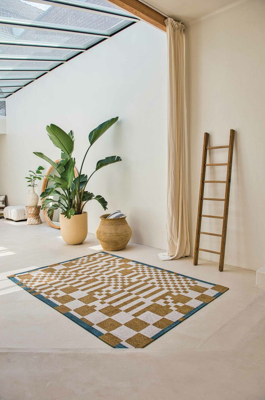 Louis De Poortere rug Craft Chess 9338 Honey interior 2