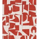 Louis De Poortere rug Craft Papercut 9364 Rust