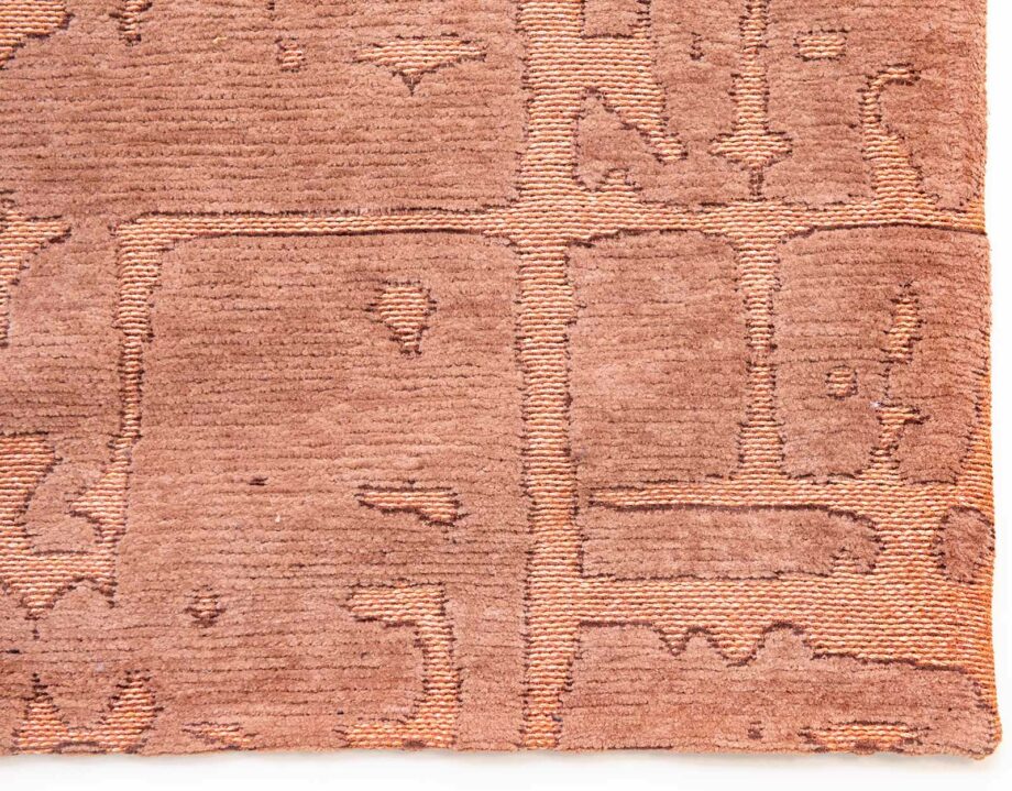 Louis De Poortere rug LX 9199 Structures Baobab Za Copper corner