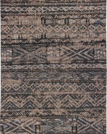 Louis De Poortere tapijt LX 9113 Antiquarian Kilim Black Rabat