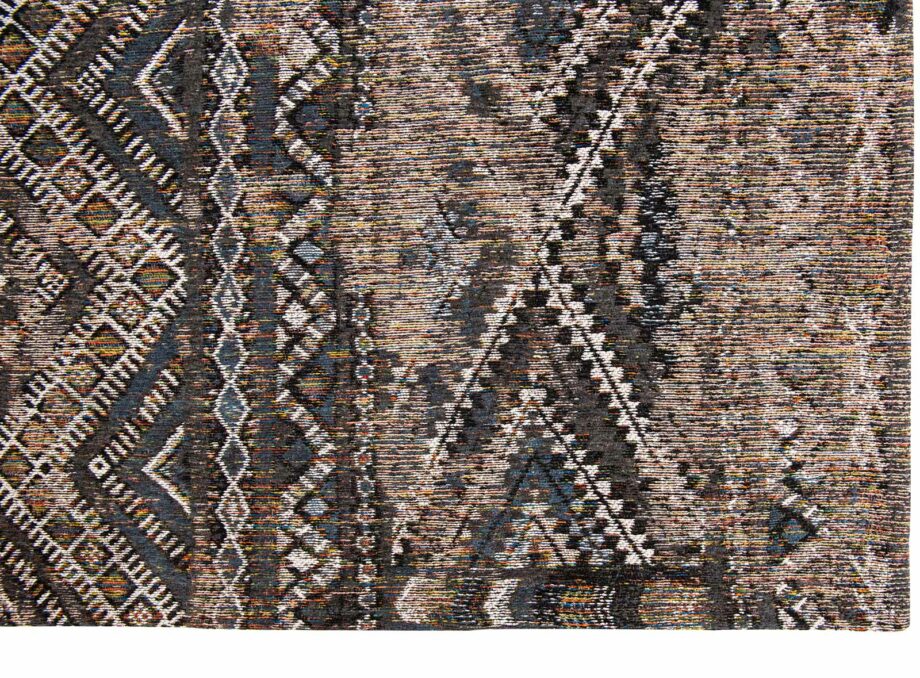Louis De Poortere tapijt LX 9113 Antiquarian Kilim Black Rabat corner
