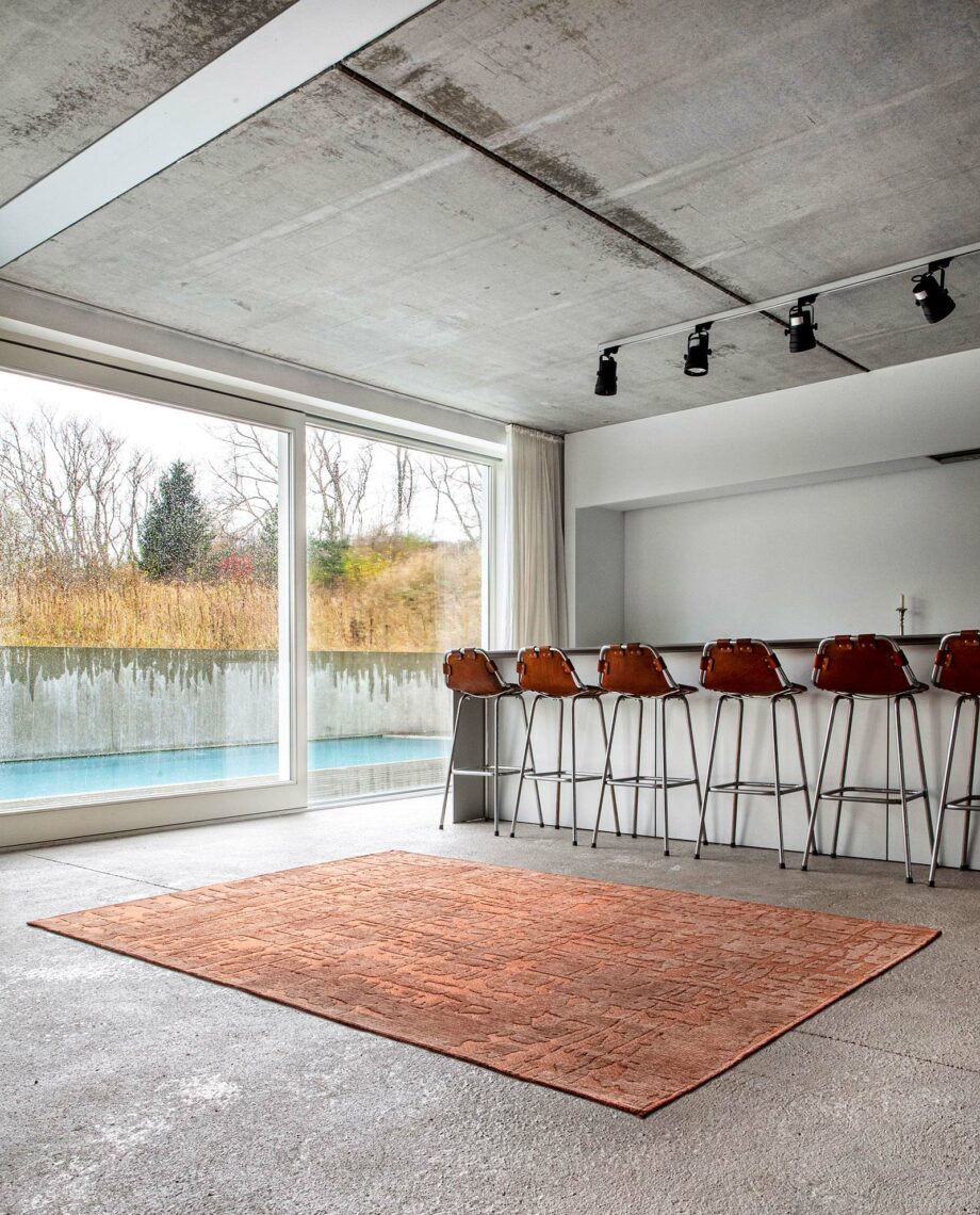 Louis De Poortere tapijt, Structures Za Copper 9199, Baobab design