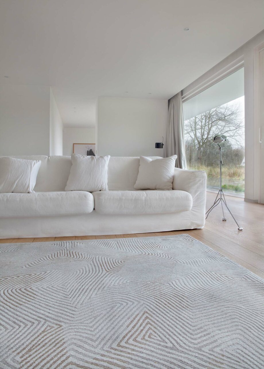Louis De Poortere tapijt LX 9228 Meditation Coral Oyster White interior 1