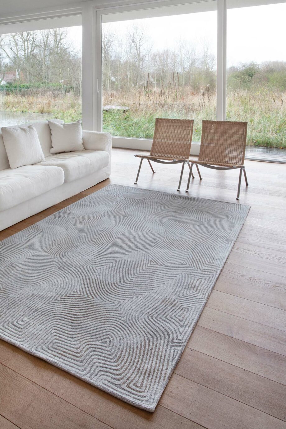 Louis De Poortere tapijt LX 9228 Meditation Coral Oyster White interior 3