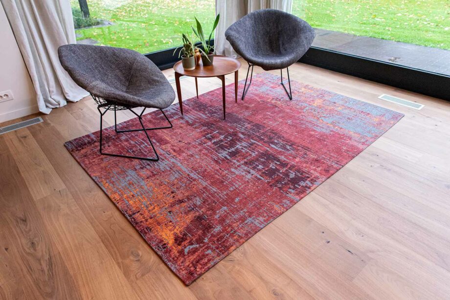 Louis De Poortere tapis LX 9125 Atlantic Streaks Nassau Red interior 1