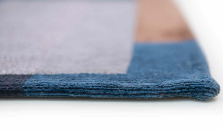 Louis De Poortere tapis LX 9196 Nuance Module Camel Blue side