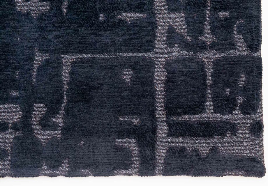 Louis De Poortere tapis LX 9200 Structures Baobab Black Water corner