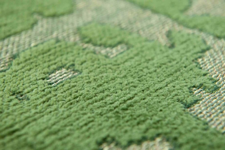 Louis De Poortere tapis LX 9202 Structures Baobab Perrier Green zoom 1