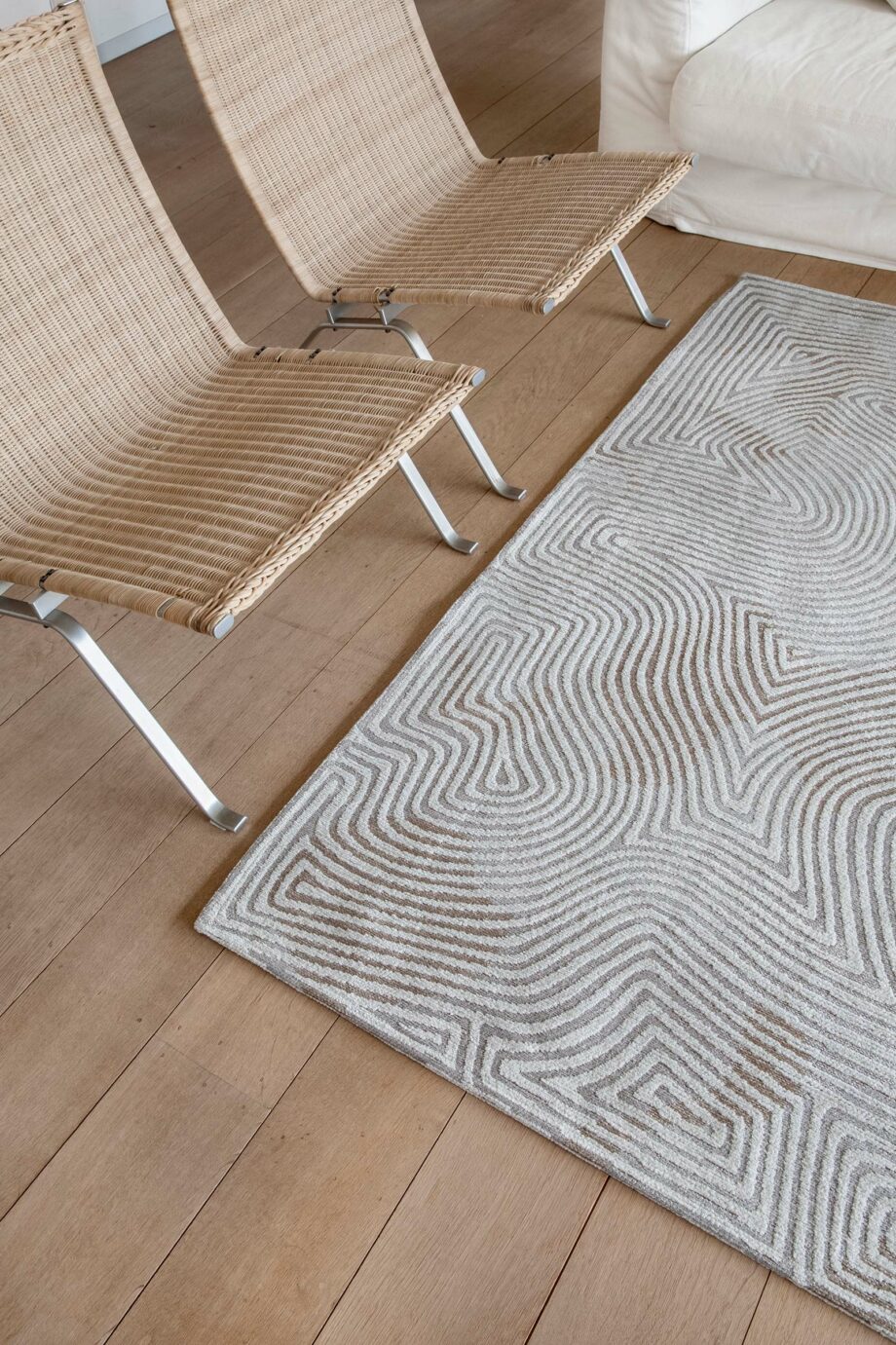 Louis De Poortere tapis LX 9228 Meditation Coral Oyster White interior 2