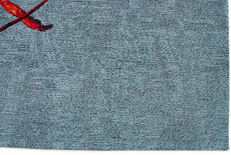 Louis De Poortere tapis Pop 9389 Steam Red corner