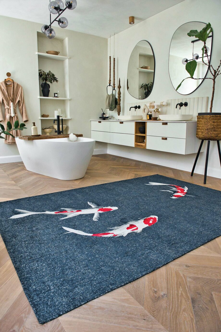 Louis De Poortere tapis Pop 9390 Japanese Pond interior 1