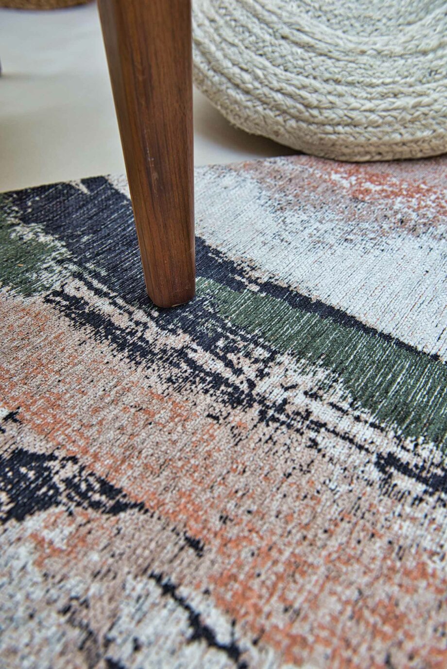 Louis De Poortere Teppich, Gallery Indian Rice 9393, Fresque design