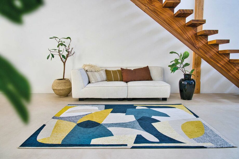 Louis De Poortere Teppich, Gallery Duck Song 9369, Shapes design