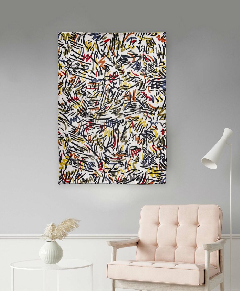 Louis De Poortere teppich LX 9144 Gallery Graffito Street Graph interior