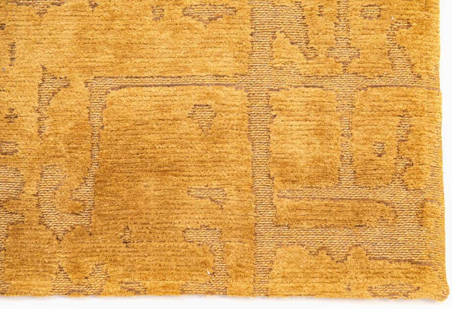 Louis De Poortere teppich LX 9201 Structures Baobab Madagascar Gold corner