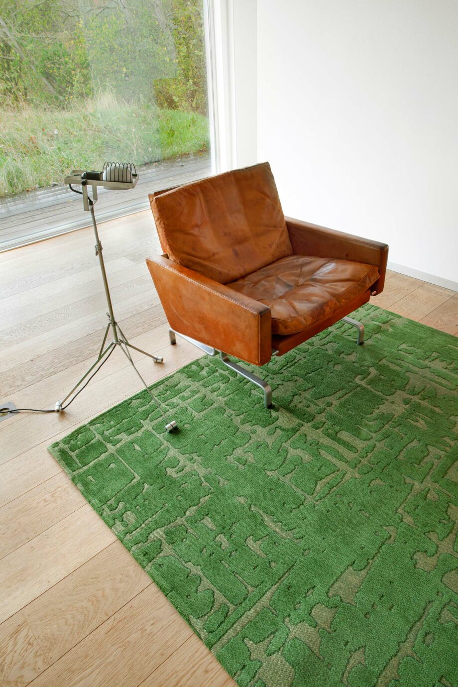 Louis De Poortere teppich LX 9202 Structures Baobab Perrier Green interior 2