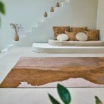 Louis De Poortere Teppich, Meditation Chestnut 9326, Lagoon design