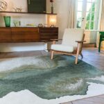 Louis De Poortere Teppich, Meditation Palm Green 9331, Lagoon design