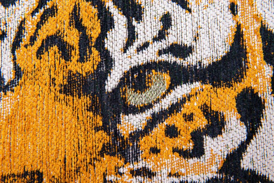 Louis De Poortere Teppich, Pop Green On Fire 9388, Tiger design