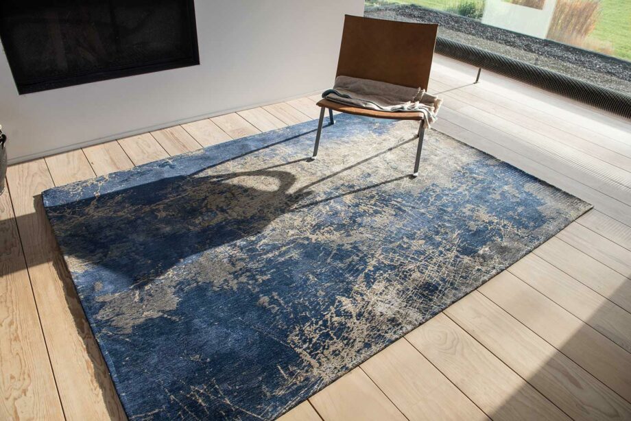 rugs Louis De Poortere LX8629 Mad Men Cracks Abyss Blue interior 2