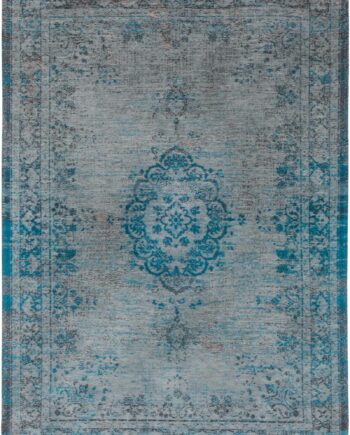 tapijt Louis De Poortere LX8255 Fading World Medaillon Grey Turquoise