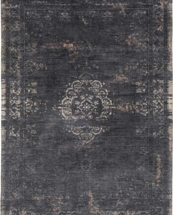 tapijt Louis De Poortere LX8263 Fading World Medaillon Mineral Black