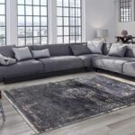 tapijt Louis De Poortere LX8263 Fading World Medaillon Mineral Black interior 2