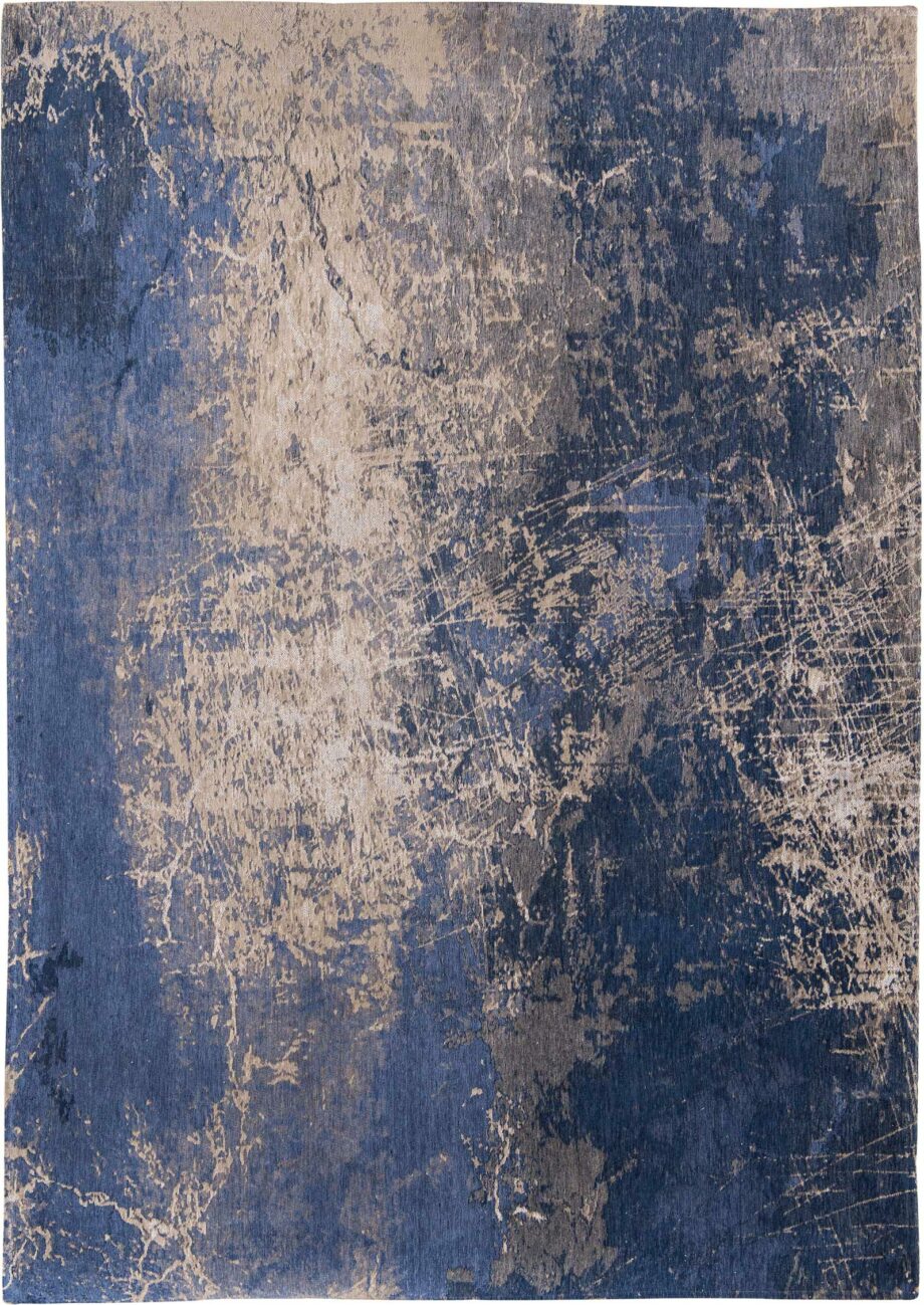Louis De Poortere Rug, Mad Men Abyss Blue 8629, Cracks design