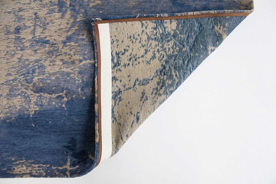 tapijt Louis De Poortere LX8629 Mad Men Cracks Abyss Blue back