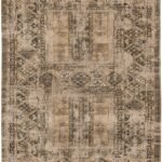 Louis De Poortere tapis, Antiquarian Agha Old Gold 8720, Hadschlu design