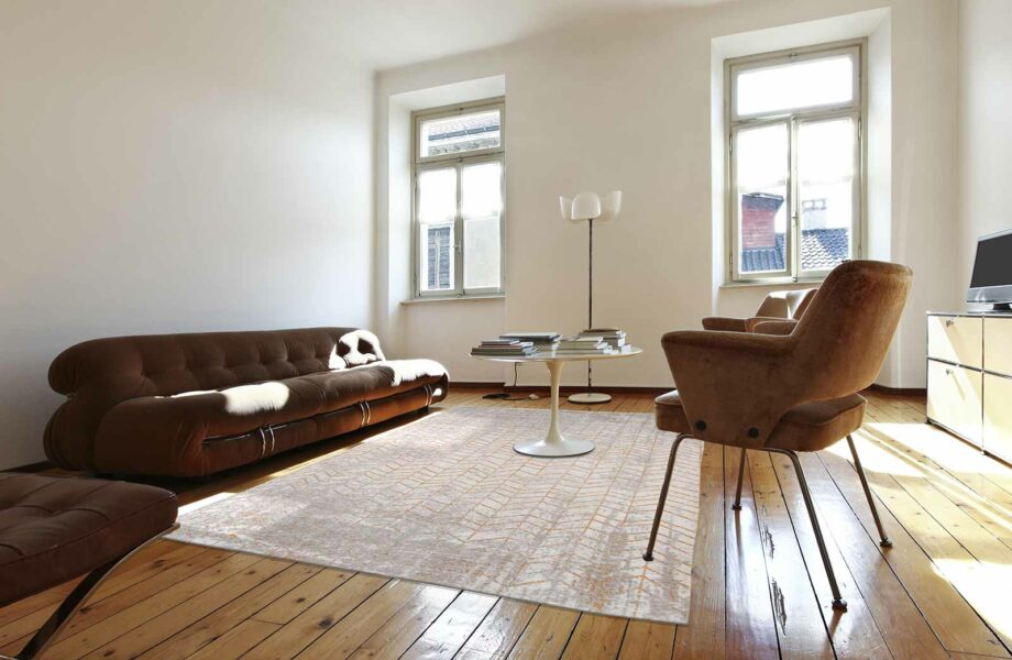 tapijt Louis De Poortere LX8928 Mad Men Jacobs Ladder Central Yellow interior