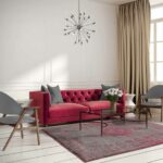 teppich Louis De Poortere LX 8261 Fading World Medaillon Pink Flash interior 2