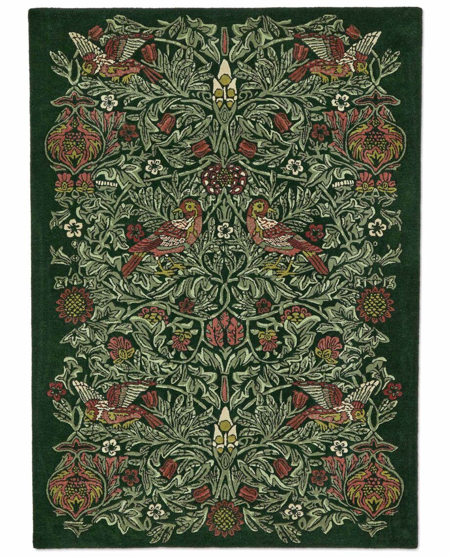 Morris & Co Rug, Bird Tump Green 128307