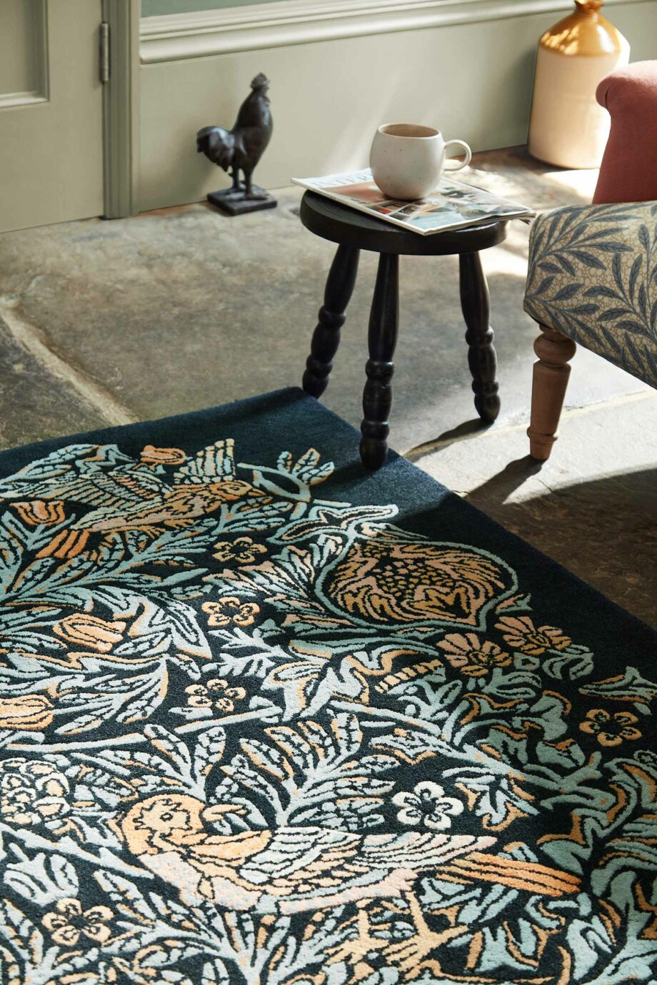 Morris & Co Rug, Bird Webbs Blue 128308