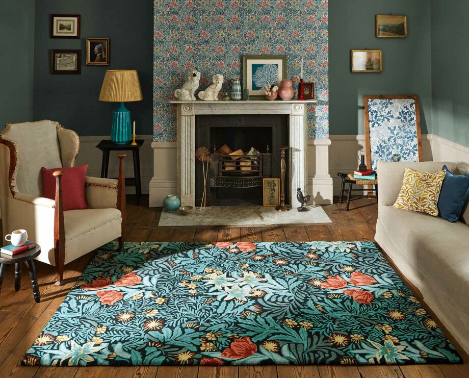 Morris & Co Rug, Bower Indigo 128208