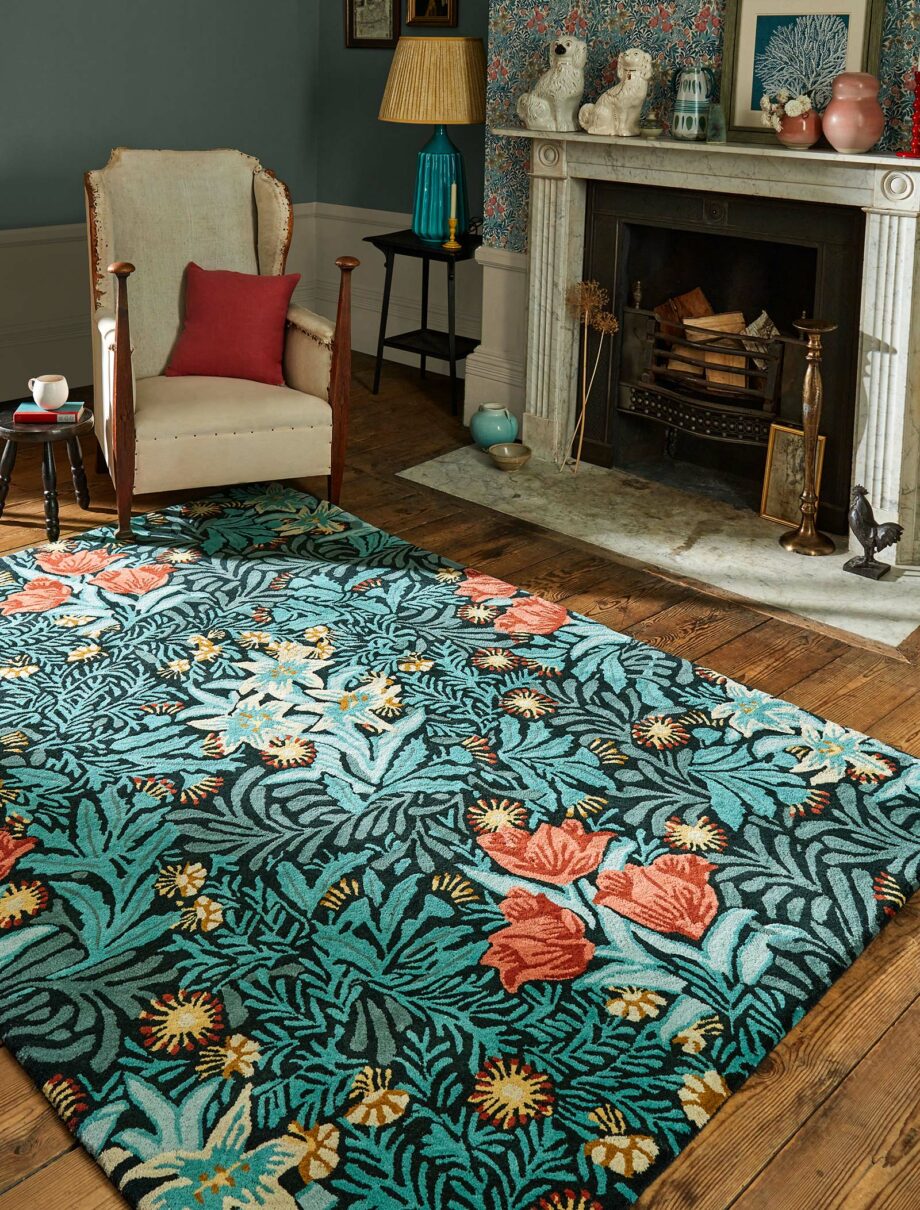 Morris & Co Rug, Bower Indigo 128208