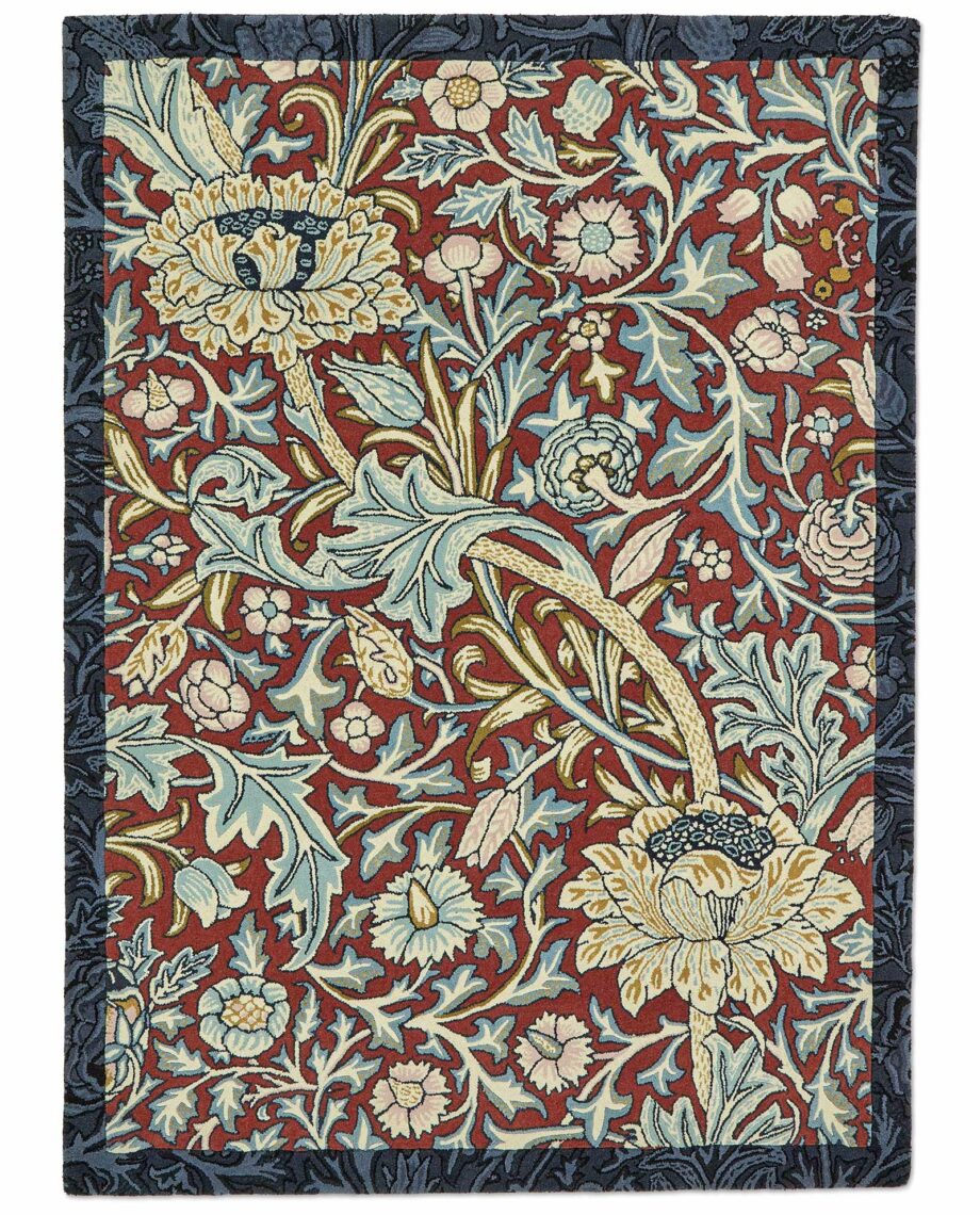 Morris & Co Rug, Trent Madder Red Webbs Blue 1275510
