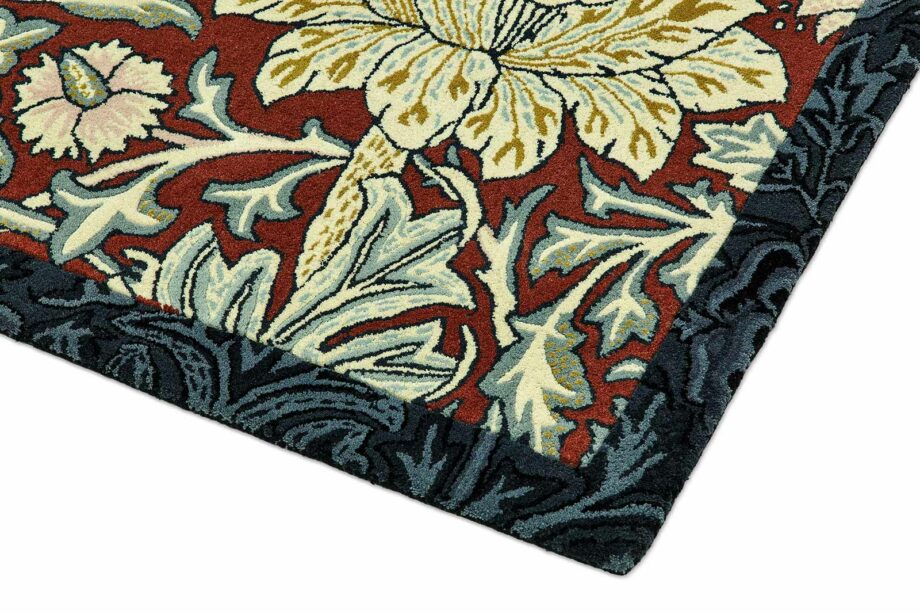 Morris & Co Rug, Trent Madder Red Webbs Blue 1275510