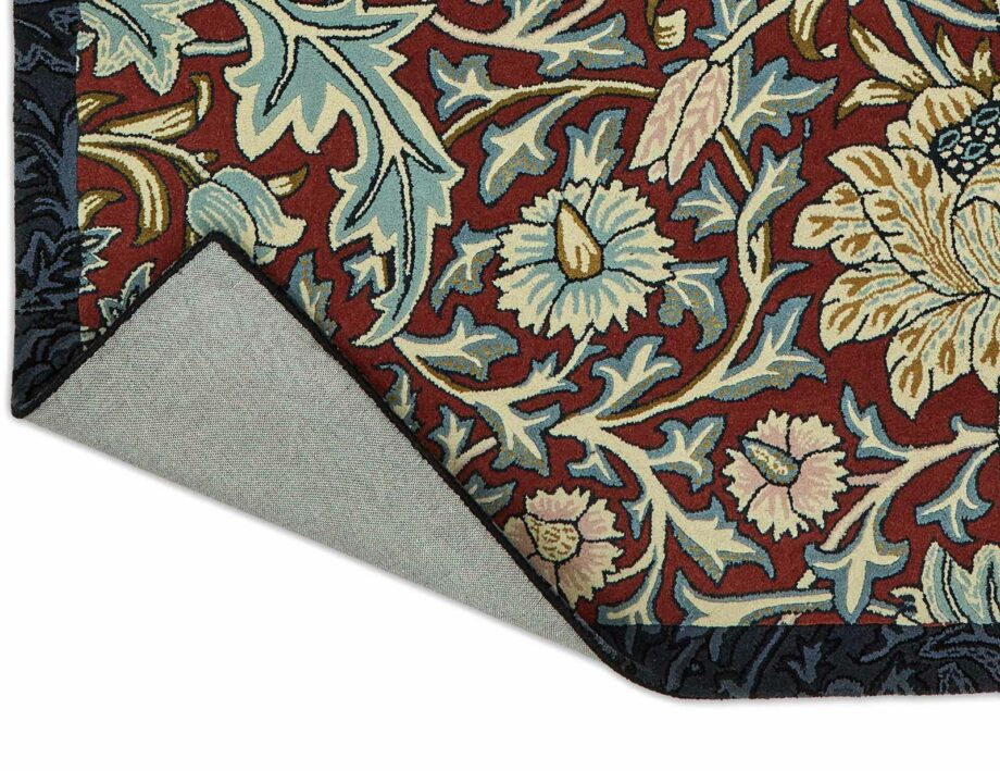 Morris & Co Rug, Trent Madder Red Webbs Blue 1275510