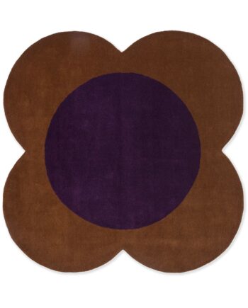 Orla Kiely Flower Spot Chestnut Violet 158401 A