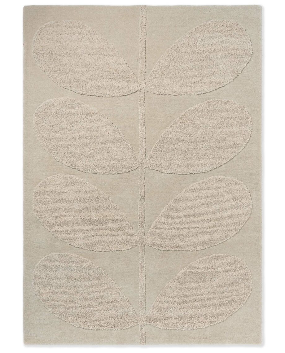 Orla Kiely Rug, Solid Stem Ecru 158309