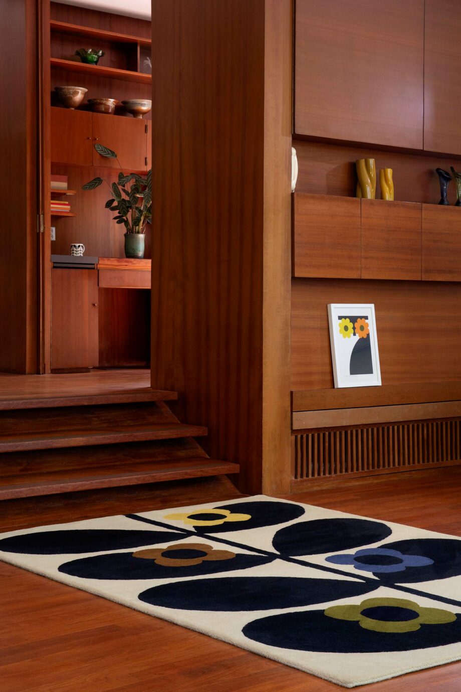 Orla Kiely Rug, Wild Rose Fawn 159605