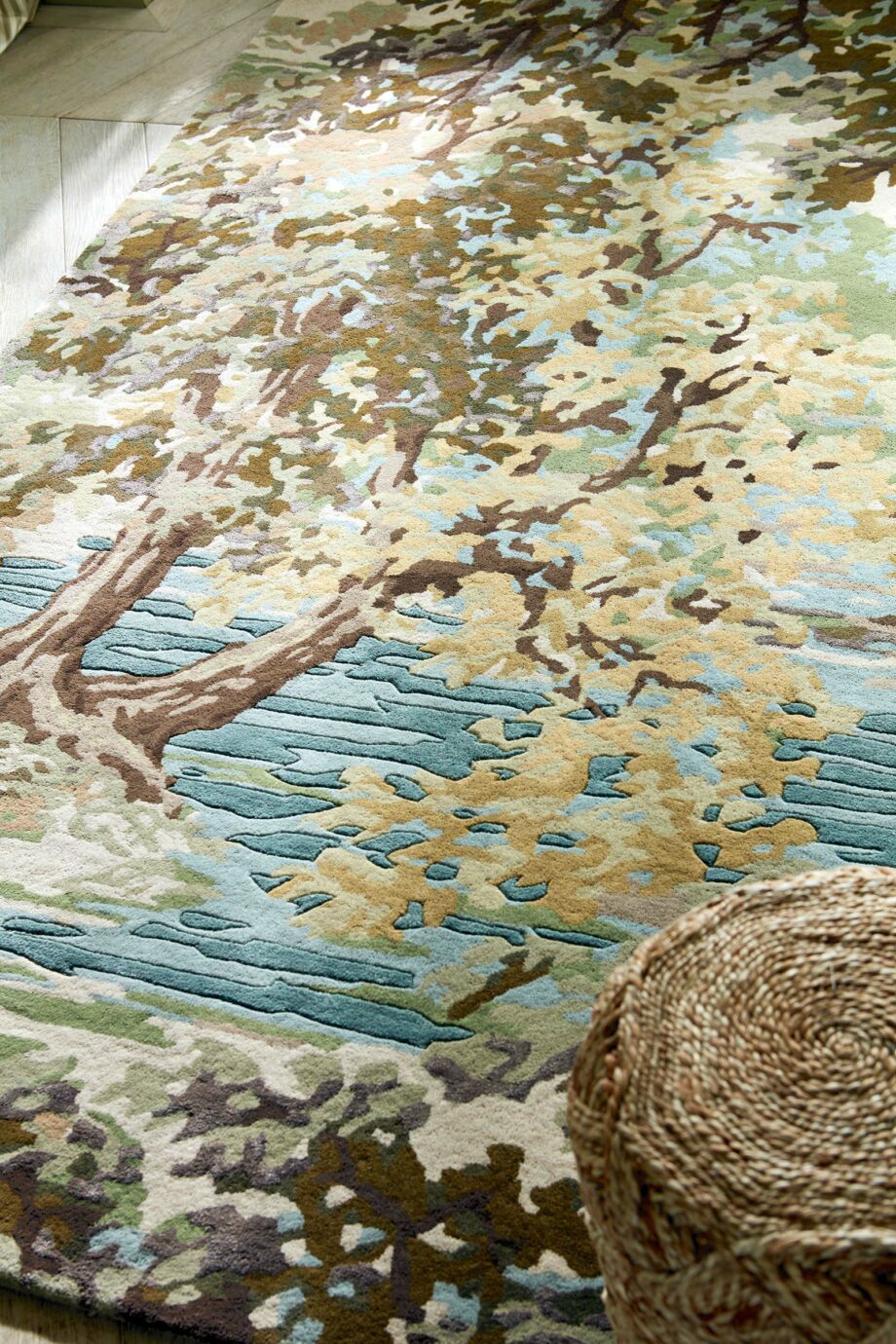 Sanderson Ancient Canopy Fawn Olive Green 146701 interior 3